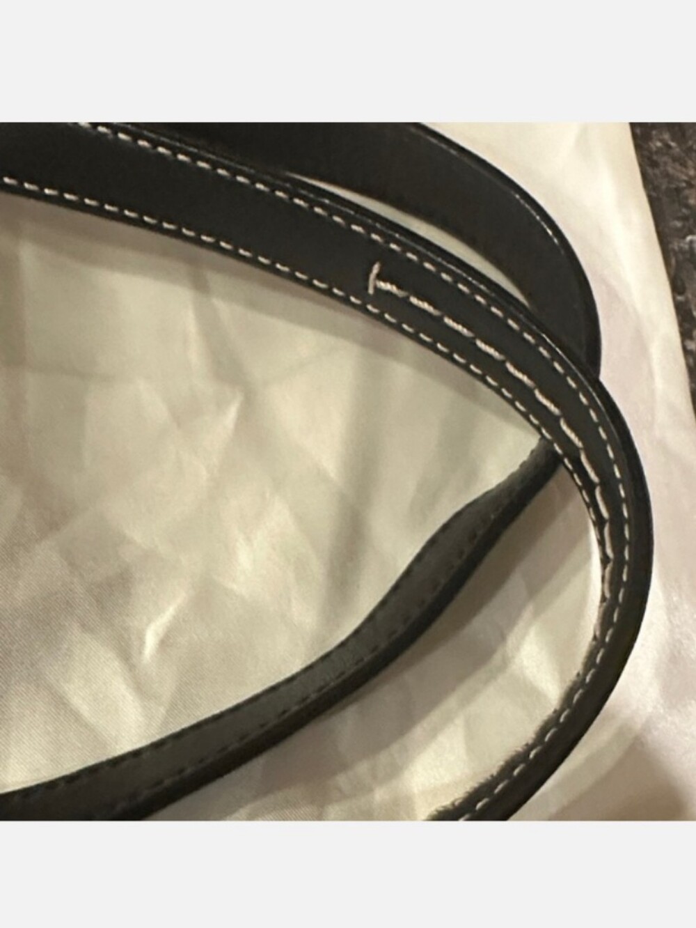 Coach Black Leather Tote Bag with Contrast Stitching F13098 LIKE NEW - Picture 14 of 14